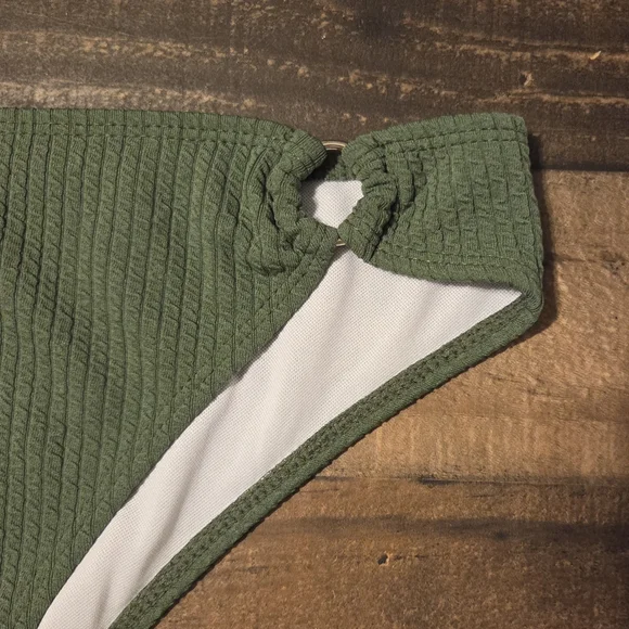 Green Ribbed Bikini Set - Picture 5 of 8